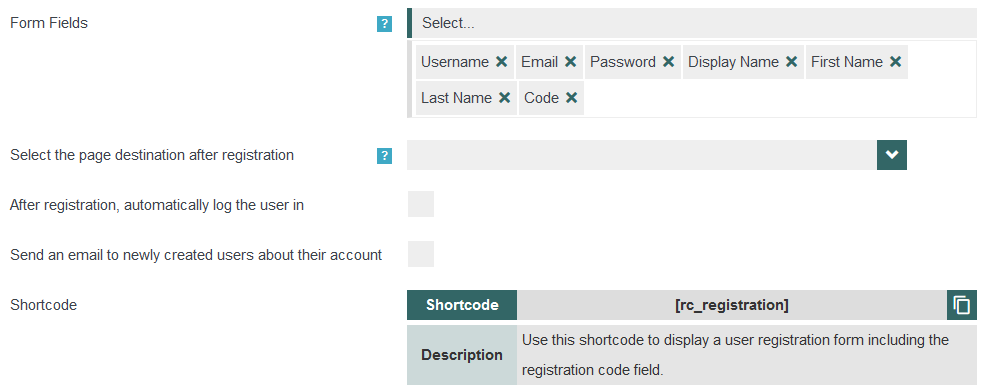 Registration Form